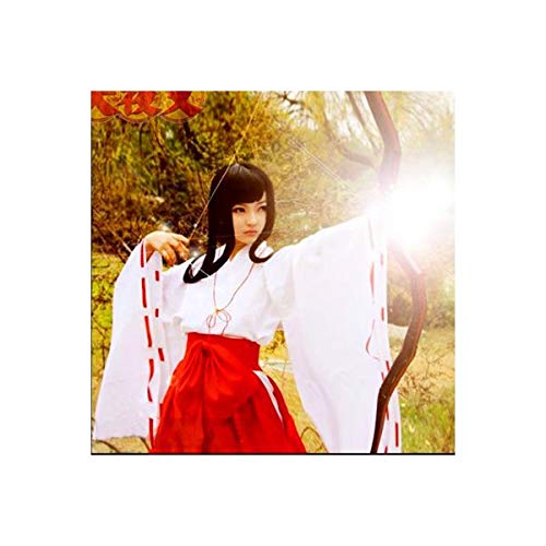 はんり様 犬夜叉 桔梗 コスプレ 衣装 フルセット 弓矢 四魂の玉風等小道具付き Amazon.co.jp: 犬夜叉 桔梗（ききょう） コスプレ 衣装 フルセット